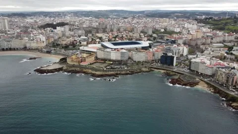 Riazor Stadium Stock Footage 170224084