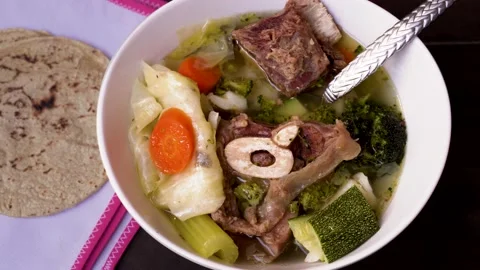 Rib broth Stock Footage 168595484