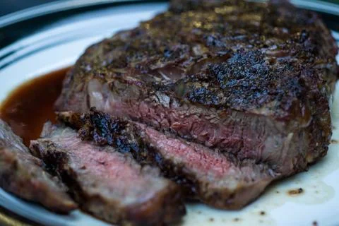Rib eye steak Stock Photos