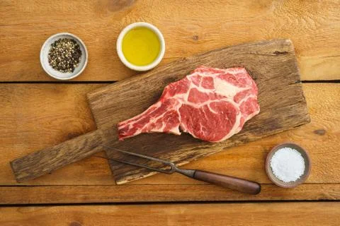 Rib eye steak Stock Photos