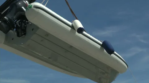 Rib lifted by crane Stock Footage 68456958