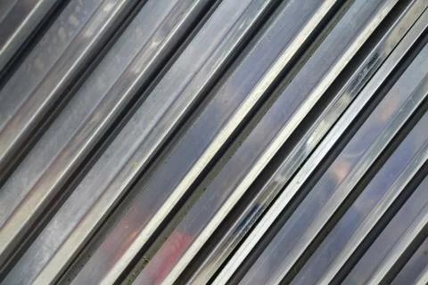Ribbed cast metal surface Stock Photos