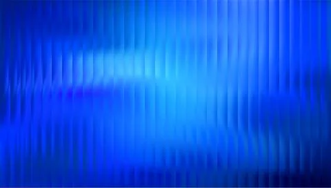 Ribbed glass with 3D texture effect, abstract blue gradient fluted panel vector Stock Illustration
