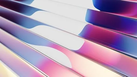 Ribbed glass background with bold gradient light reflection Illustrazione stock