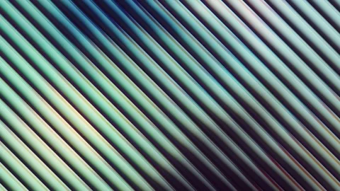 Ribbed glass gradient effect with fluid motion background, wavy abstract loop  Stock Footage 331425877