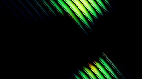 Ribbed Glass Gradient Fluid Motion, Colorful Liquid Abstract Loop Animation Stock Footage 330400453