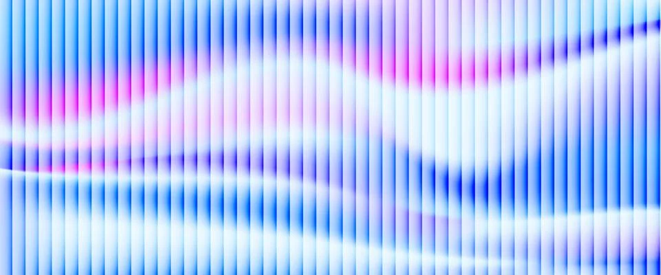 Ribbed gradient in blue and wavy fractal gradation for futuristic background. Stock Illustration