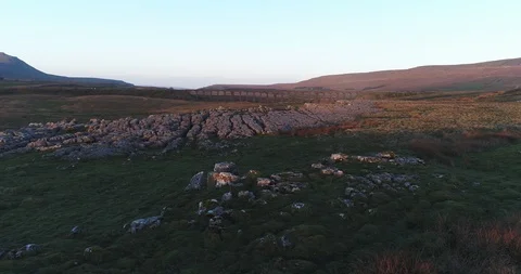 Ribblehead viaduct Stock Footage 85639167