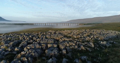 Ribblehead viaduct Stock Footage 95189175