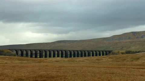 Ribblehead Viaduct Timelapse  Vídeo Stock 154157708
