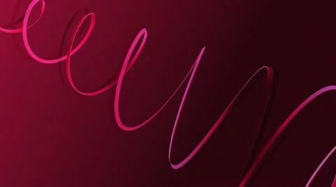 Ribbon 3 Video stock 10806692