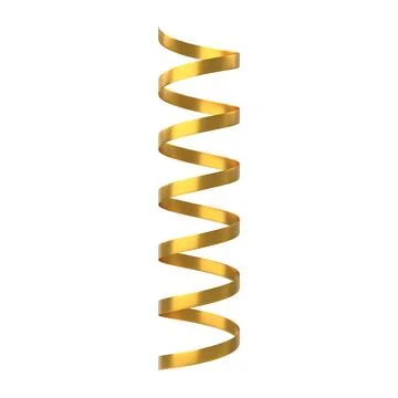 Ribbon. 3D Christmas element. Stock Illustration