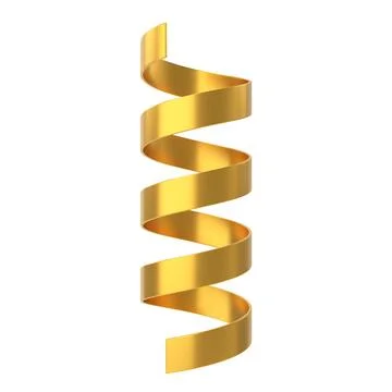 Ribbon. 3D Christmas element. Stock Illustration