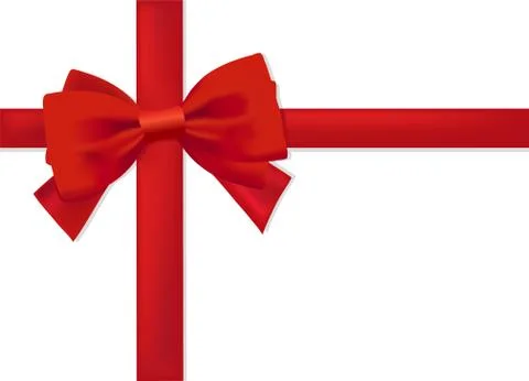 Ribbon and bow Stock Illustration