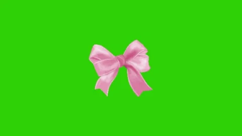 Ribbon animarion on green screen 動画素材 331296485