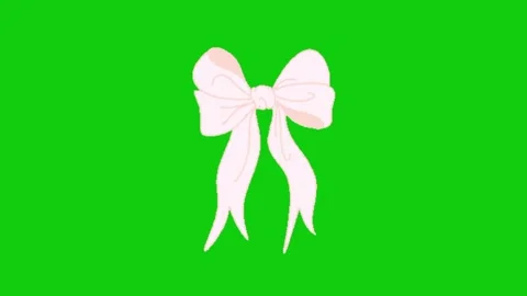 Ribbon animation on green screen 動画素材 329140100