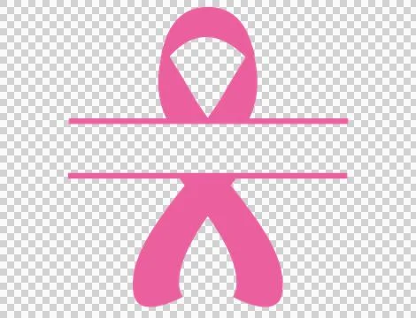 Ribbon Awareness Split With Stripe And Gap Stock Illustration