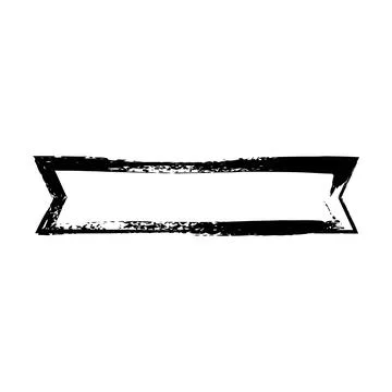 Ribbon banner, abstract rectangle label frame border in  grunge texture sha.. Stock Illustration