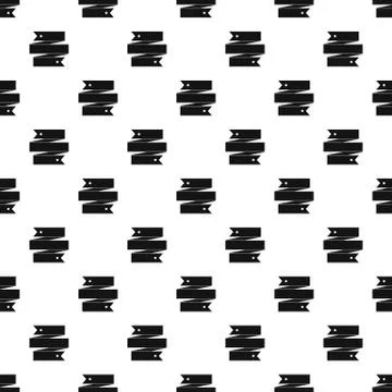 Ribbon banner pattern Stock Illustration