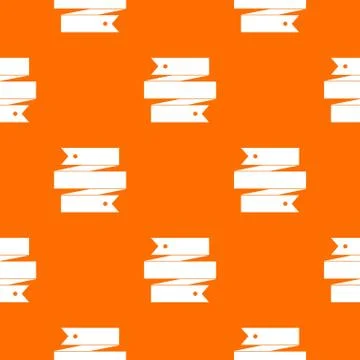 Ribbon banner pattern seamless Stock Illustration