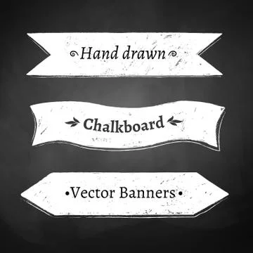 Ribbon banners Stock Illustration