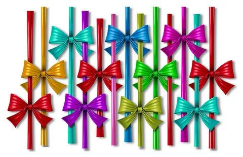Ribbon Bow Design Element Stockillustratie