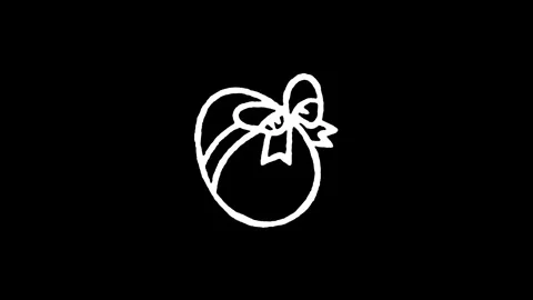 Ribbon Bow Egg Icon Video stock 346822473