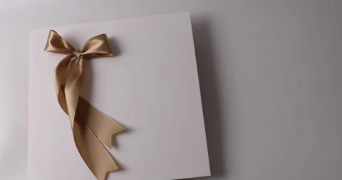 Ribbon bow. Stock Footage 240631608