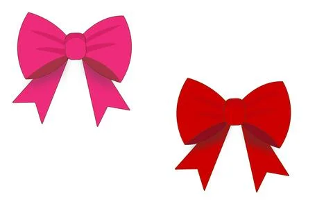 Ribbon Bow Illustration Design Stock Illustration