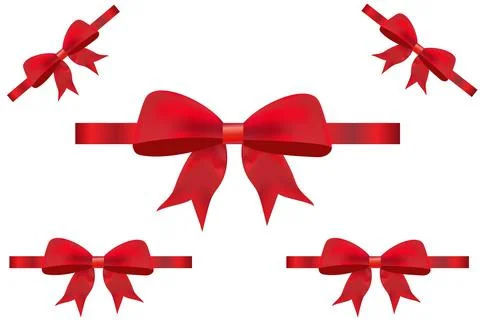 Ribbon Bow Vector Design Stock Illustration