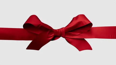 Ribbon C with alpha Stock Footage 303983677