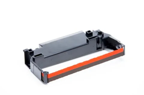 Ribbon cartridge for dot matrix printer Fotos de archivo