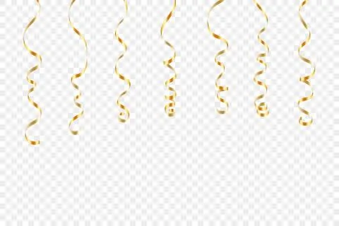 Ribbon confetti isolated Stock Illustration