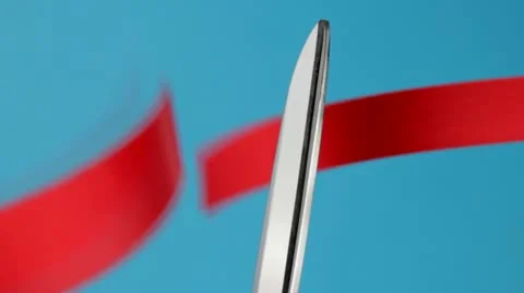 Ribbon cutting 動画素材 12099687