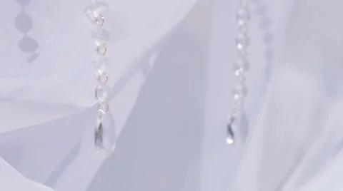 Ribbon decorations crystals 스톡 동영상 40740586