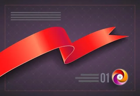 Ribbon design template. Stock-Illustration