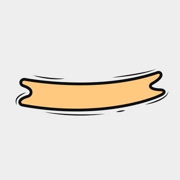 Ribbon Doodle Stock Illustration