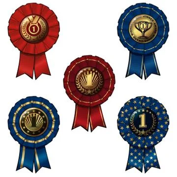 Ribbon first Stock Illustration