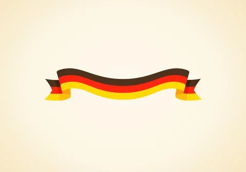 Ribbon with flag of Germany Stock Illustration