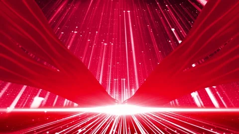 Ribbon fluttering stage background3 Stock Footage 120376083
