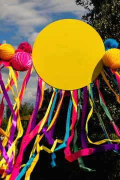 Ribbon in form of a circle Foto stock