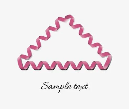 Ribbon frame with text Illustrazione stock