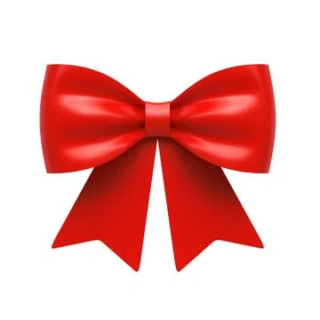 Ribbon gift bow Stock Illustration