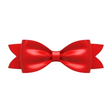 Ribbon gift bow Stock Illustration