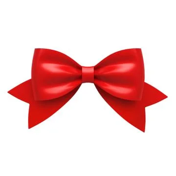 Ribbon gift bow Stock Illustration