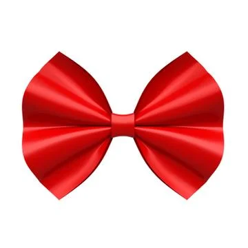 Ribbon gift bow Stock Illustration