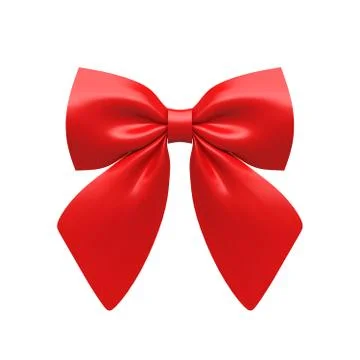 Ribbon gift bow Stock Illustration