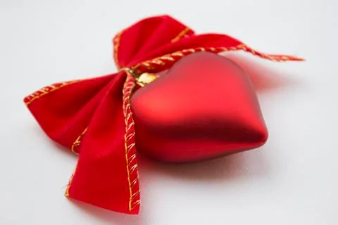 Ribbon hearts Stock Photos