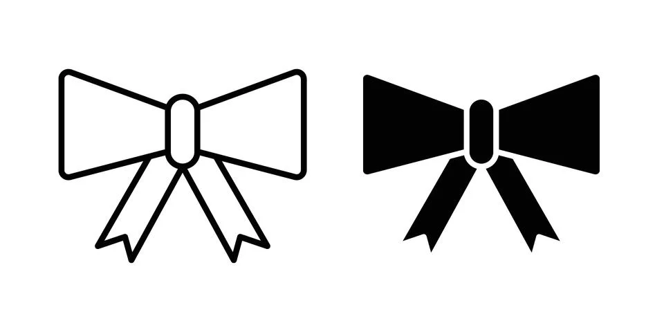 Ribbon icon or illustration vector symbols Stock Illustration