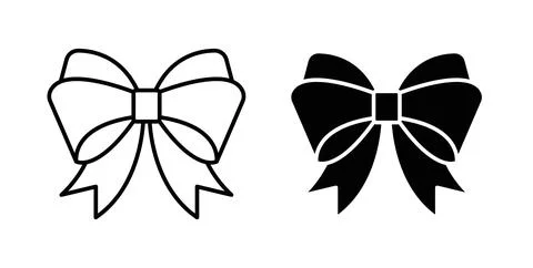 Ribbon icon symbol. Flat Vector illustration Stock Illustration
